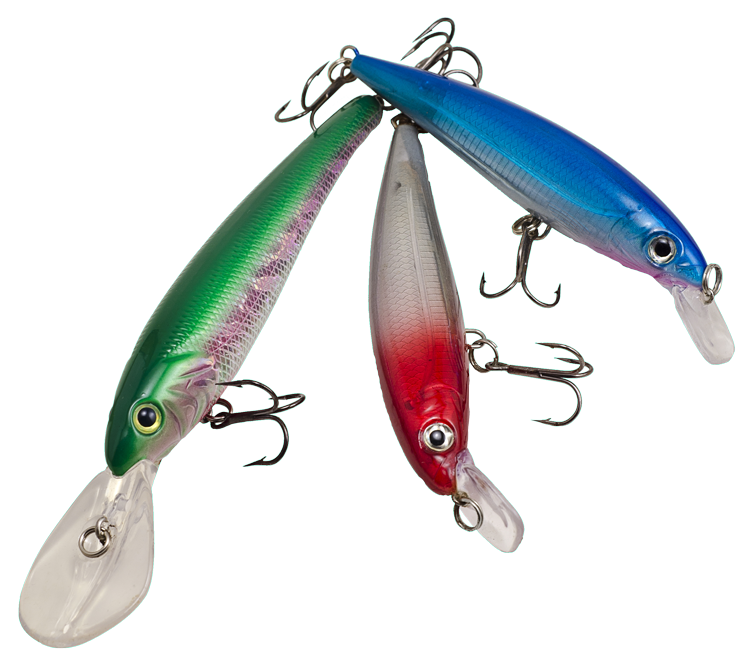 Anzuelo con moscas en forma de peces para pescar